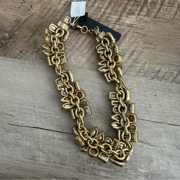 J. Crew Pink Toned Jeweled Necklace - Picture 4 of 4